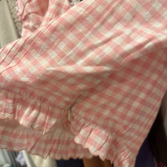 LSF puff sleeve pink gingham corset top - Picture 2 of 5